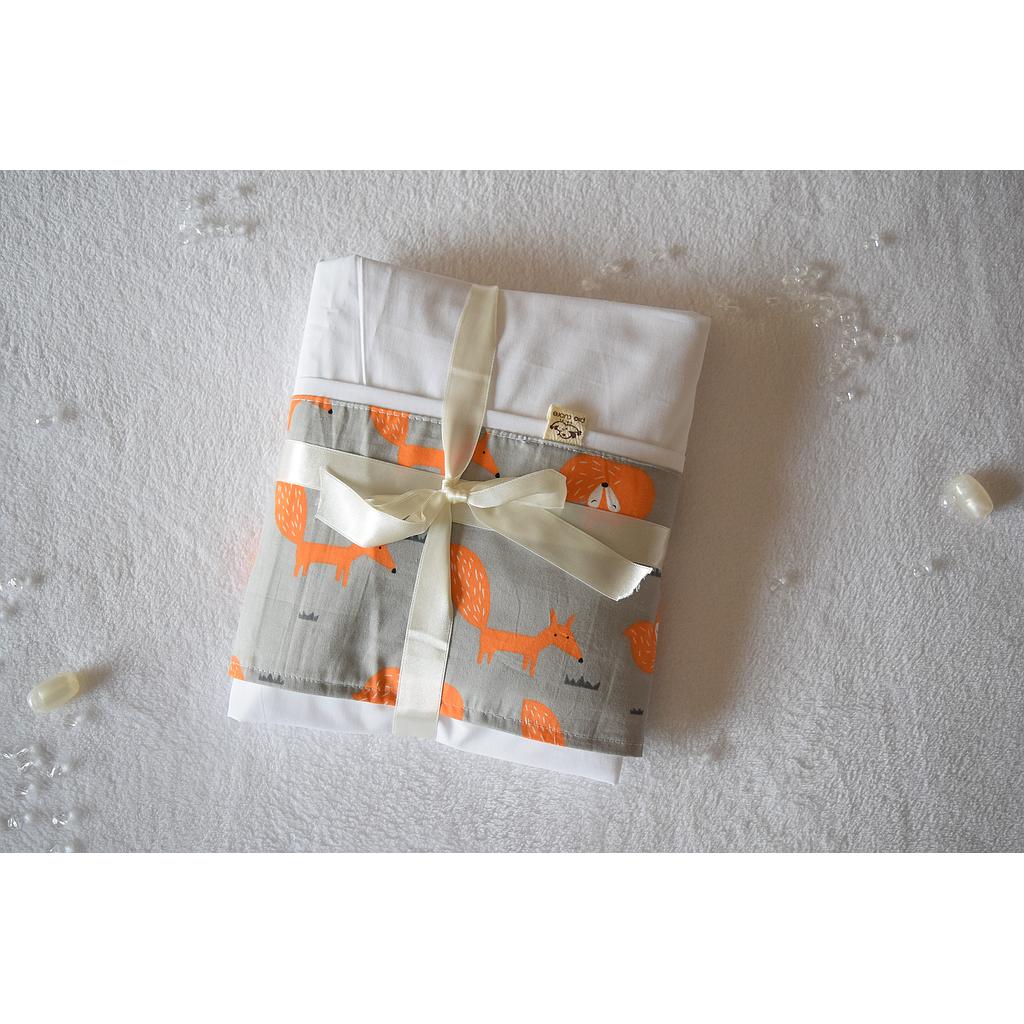 Sábanas cuna funcional motivo zorros