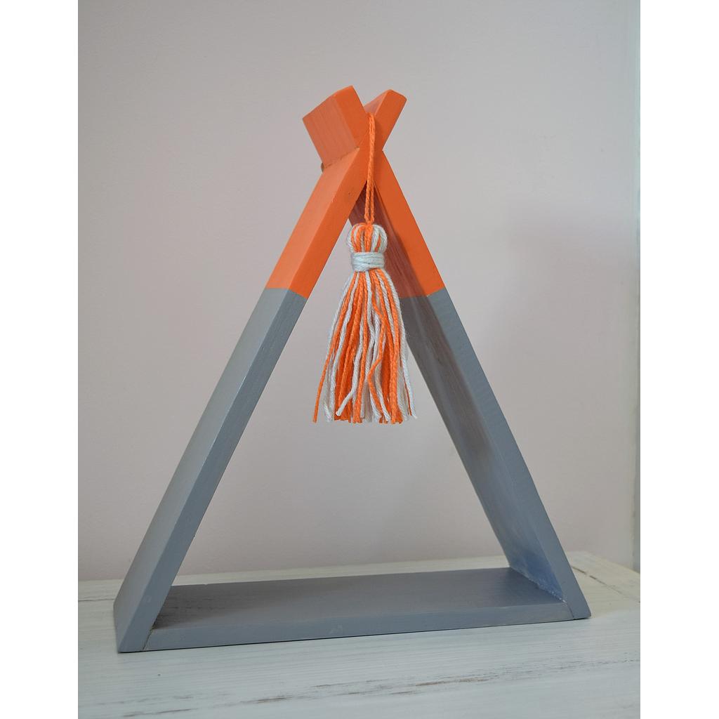 Tipi Naranja y gris