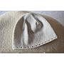 Set de Entero ALBA con bordado lateral y gorro, color Avena